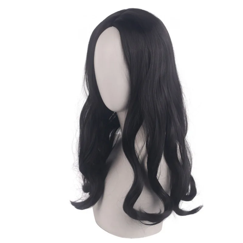 東京卍リベンジャーズ：ミナト・キヨシ 黒髪 中央分け わずかにカールしたミディアムヘア メンズ高温シルク