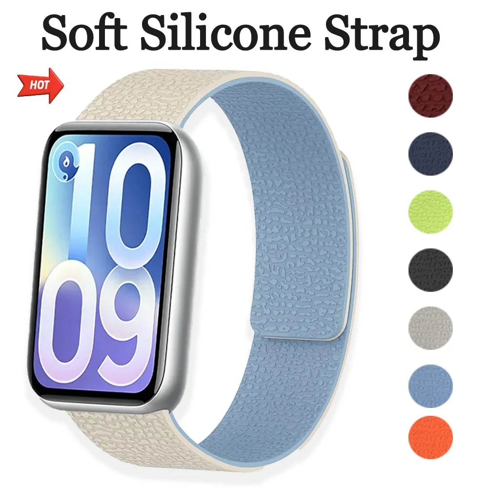 Soft Silicone Strap For Xiaomi Mi Band 10 Pro 8-9 Pro Two Color Magnetic Replacement Band Redmi Watch 6 5 4 Smartwatch Bracelet