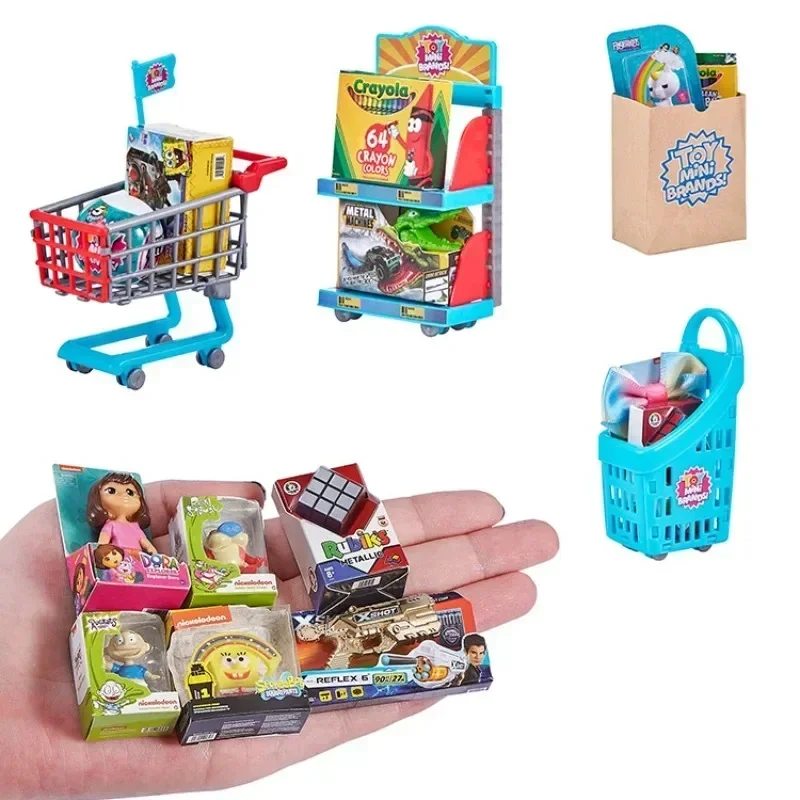 Mini Brands Supermarket Shopping Scene Toy Ball Mystery Blind Box Disney Princess IronMaln Spiderman Collectible Toys images - 6