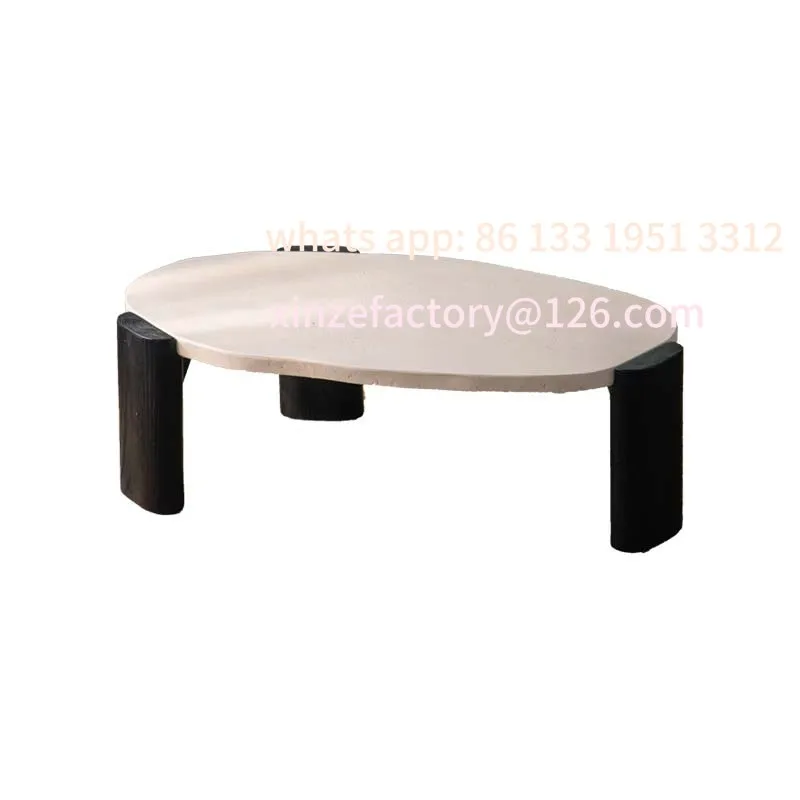 

and white splicing color resin decoration coffee living room creative square wabi sabi wind small coffee table