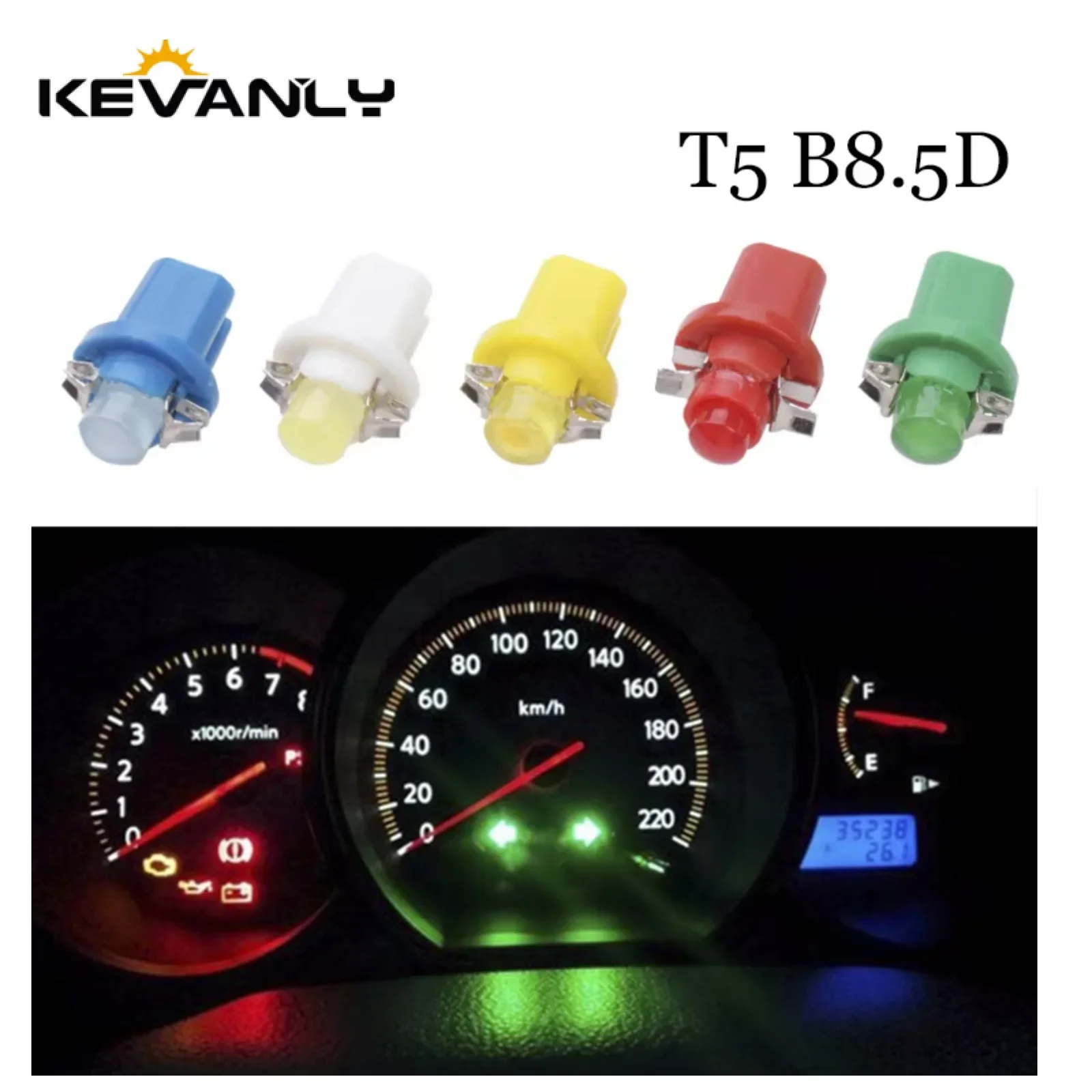 

10/20pcs 509T B8.5D COB LED Car dashboard light Warning Indicator Map Light Instrument Light Source Lamp Bulb Dashboard Lights
