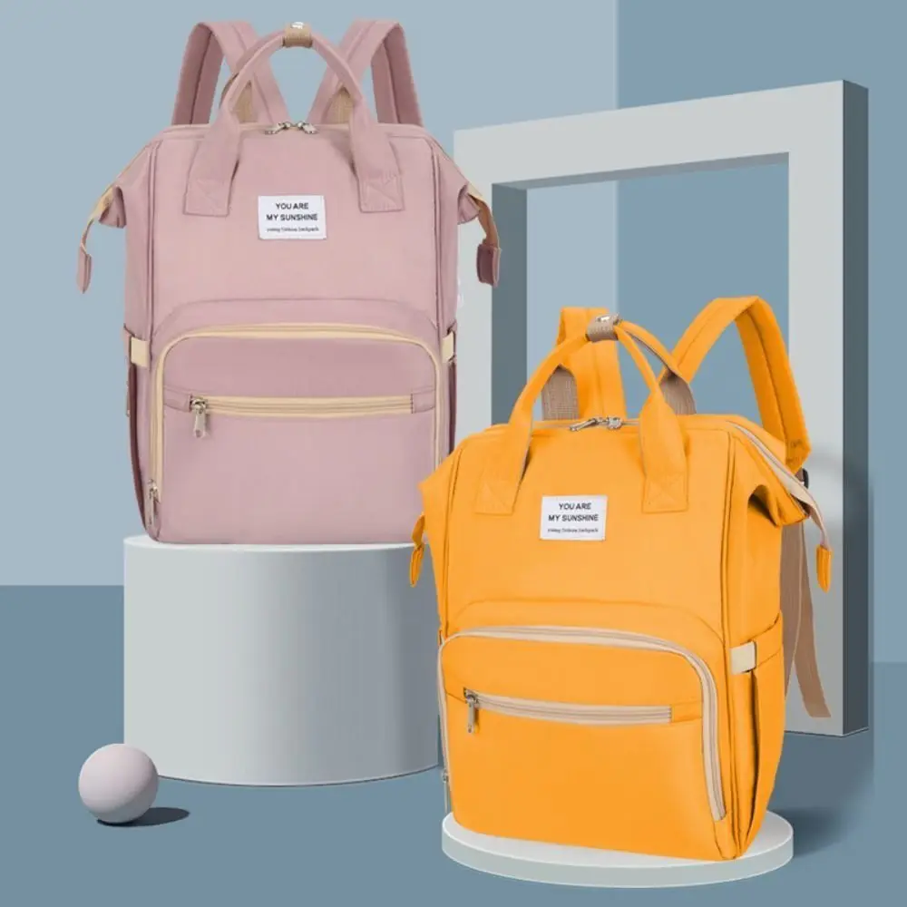 

Portable Mommy Bag Multi-Functional Foldable Baby Diaper Backpack Large Capacity Lightweight Nappy Backpack Bag for Nursing