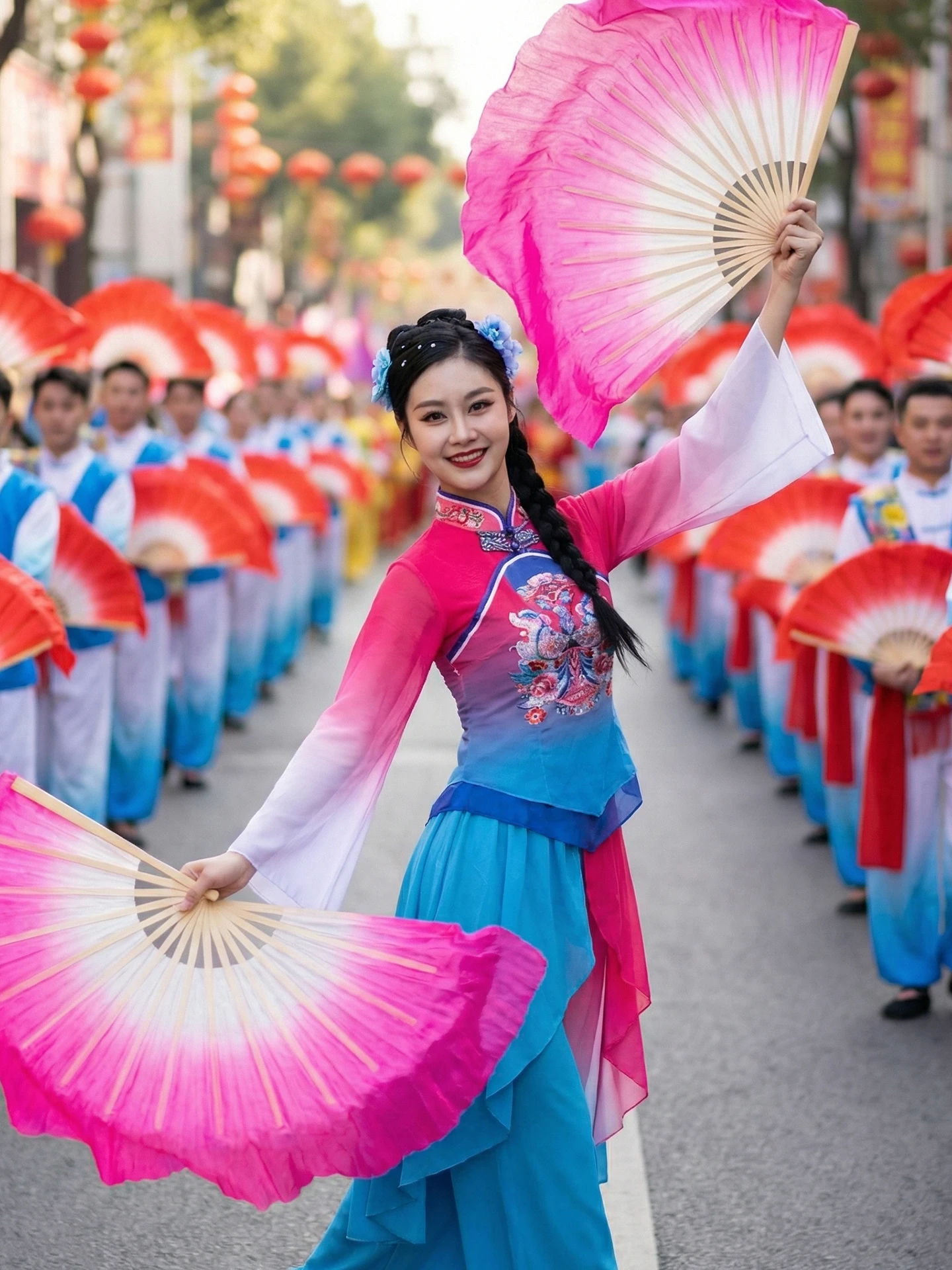 

Новый костюм для танца Янгэ из Северо-Восточного Цзяочжоу 2026 года, для танца с поясными барабанами, праздничного танца на площади, национального танца, классического выступления...