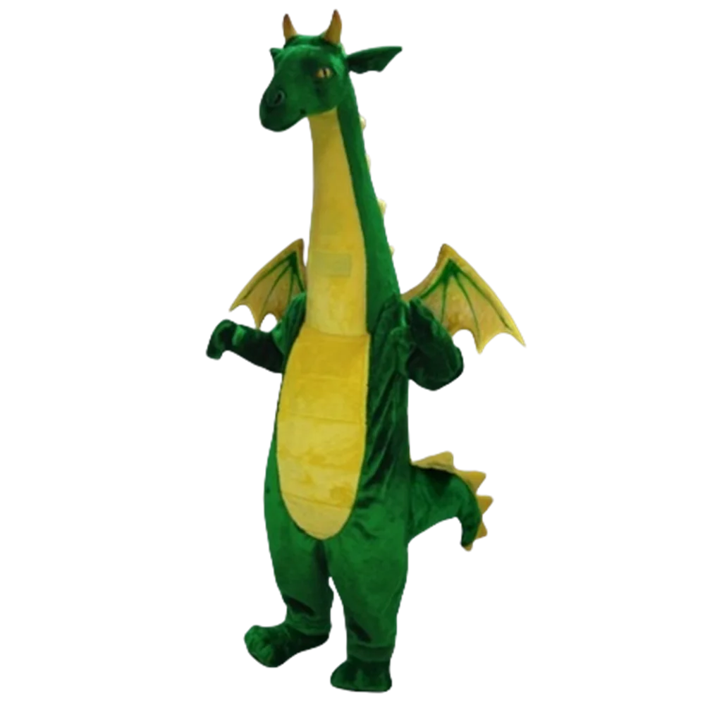 Big Green Fantasy Dragon Mascot Costume dino dinosaur Advertising Performance Costumes for Party Carnival Cosply765