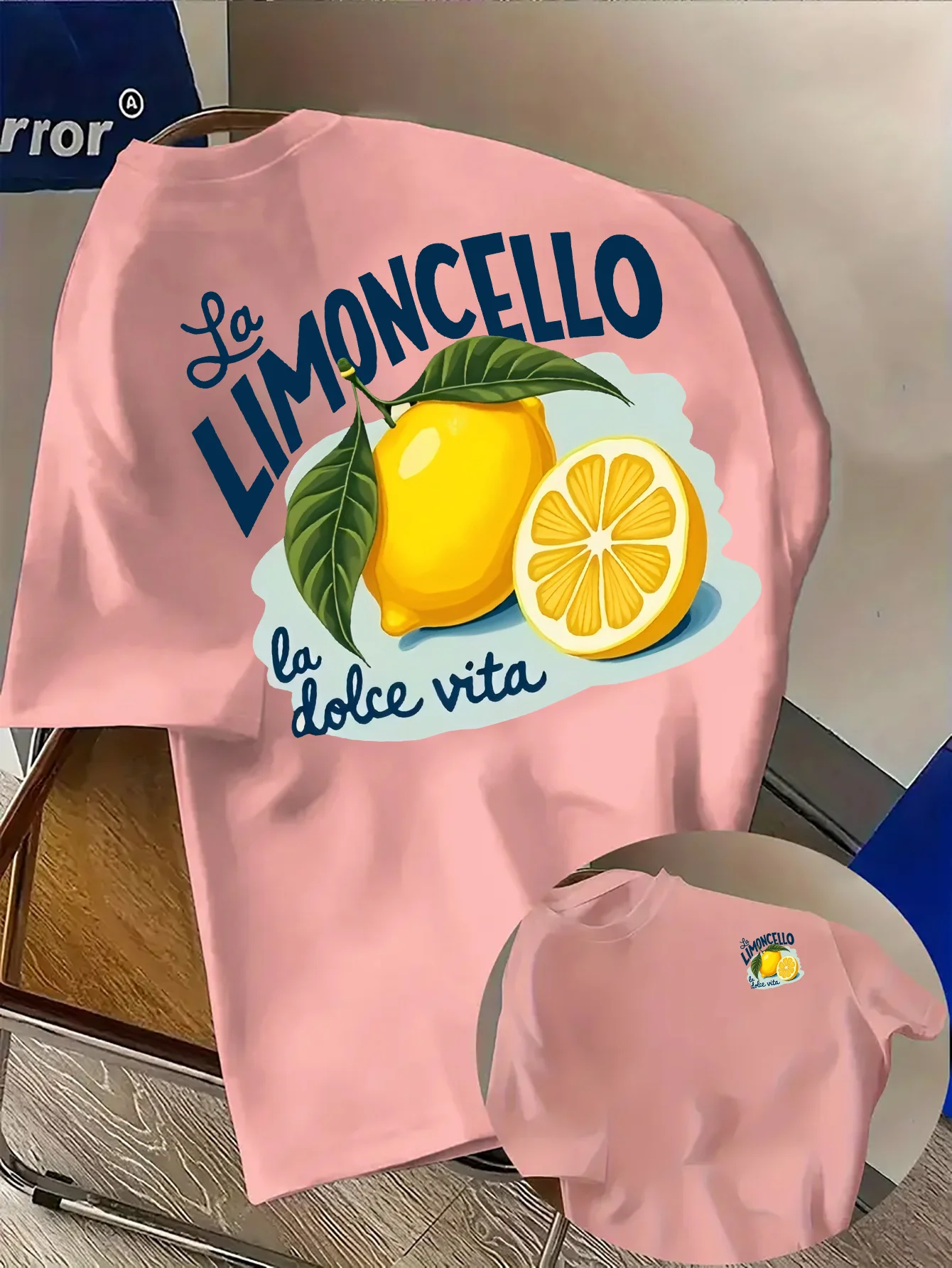 Herren-T-Shirt mit italienischem Zitronen-Motiv, Limoncello La Dolce Vita, Zitrus-Grafik, Sommerurlaub, lässige Streetwear, Oberteil aus 100 % Baumwolle – Detail 8