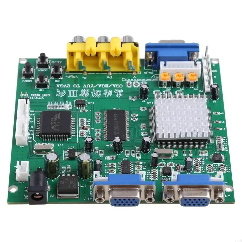 

X3UB Arcade Game GBS-8220 RGB/CGA/EGA/YUV To Dual VGA Video Converter Adapter Board with Dual Output for Arcade Game Machine