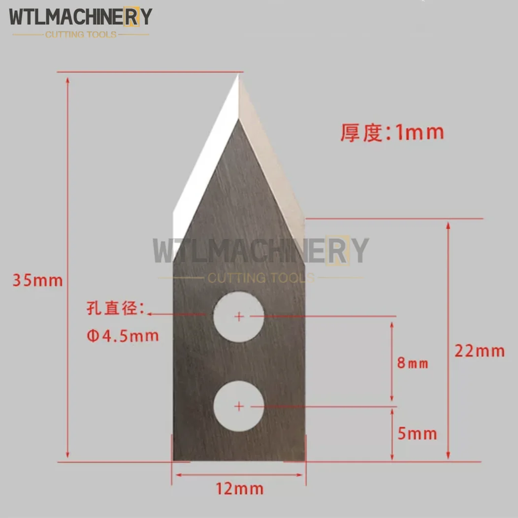 5Pcs Auto Laminating Machine Blades 35x12x1mm Tungsten steel Film laminator Cutting Blade