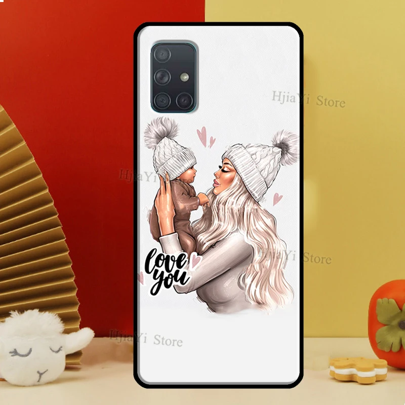 Super Mom Baby Girl Son Daughter Case For Samsung A54 A34 A14 A24 A12 A22 A32 A42 A52 A51 A71 A50 A70 A13 A23 A33 A53 Cover