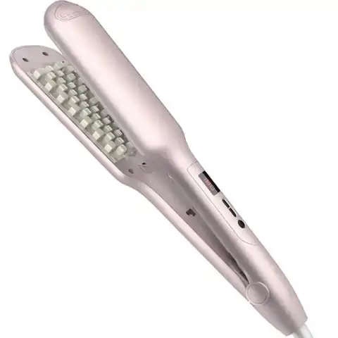 Corrugated Iron 3D Grid Hair Crimper Hair Volumizer Corrugated Hair Curler Electric Flat Iron for Fluffy Wavy Hairstyles