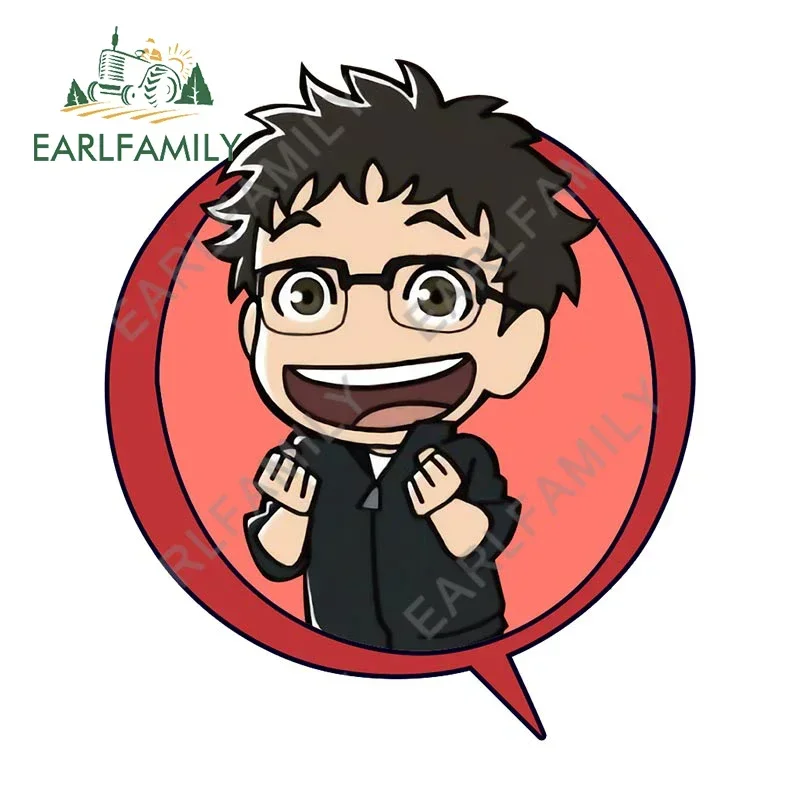 EARLFAMILY 13 سنتيمتر x 11.3 سنتيمتر ل الكرتون اكسسوارات السيارات ملصقات أنيمي مضحك الكتابة على الجدران لوح التزلج ويندوز ملصق Campervan واقية من الشمس