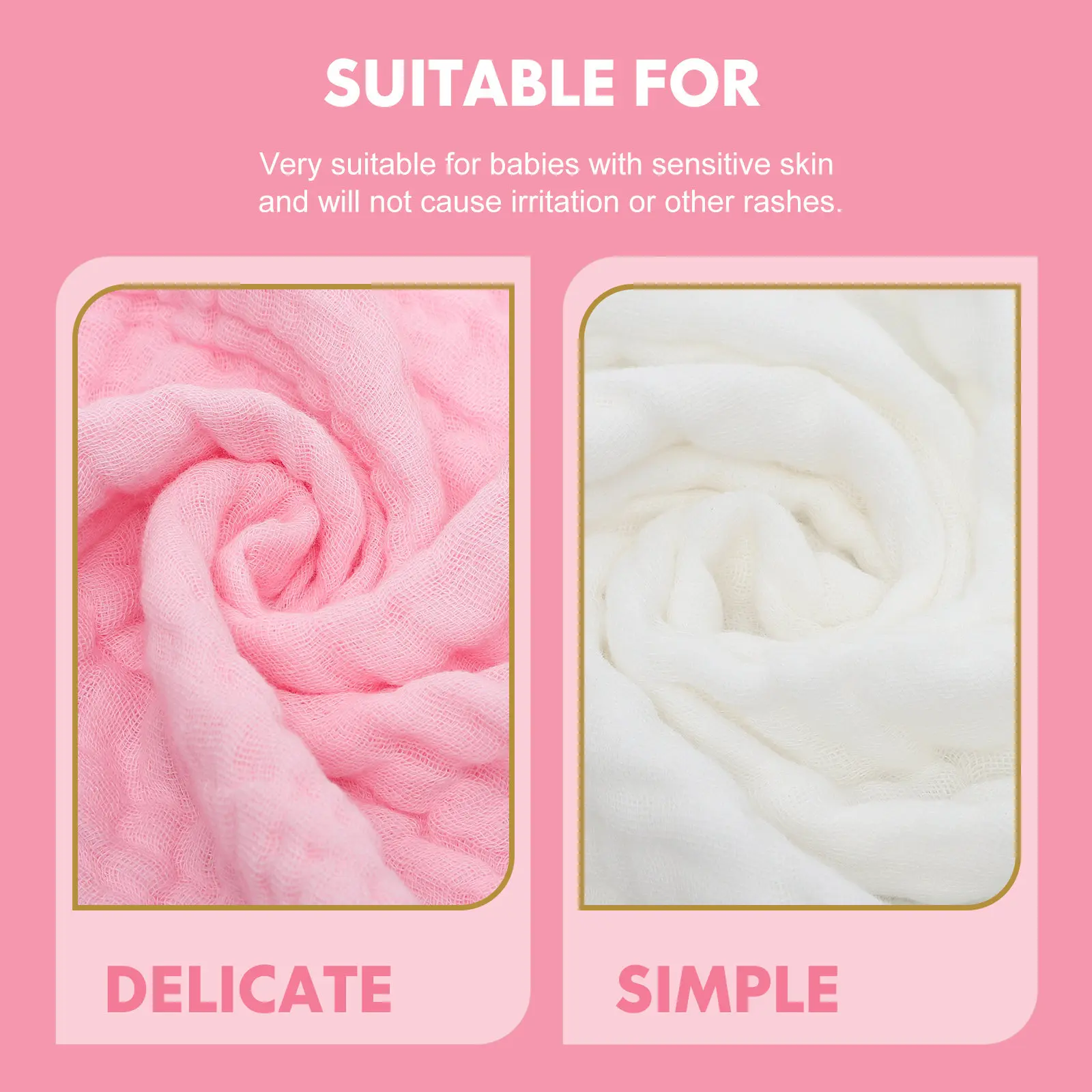 

2Pcs Baby Cotton Bath Towel Set Super Absorbent Quick-Dry Gentle on Skin Newborn Toddler Infant Bath Towels for Shower Swimming