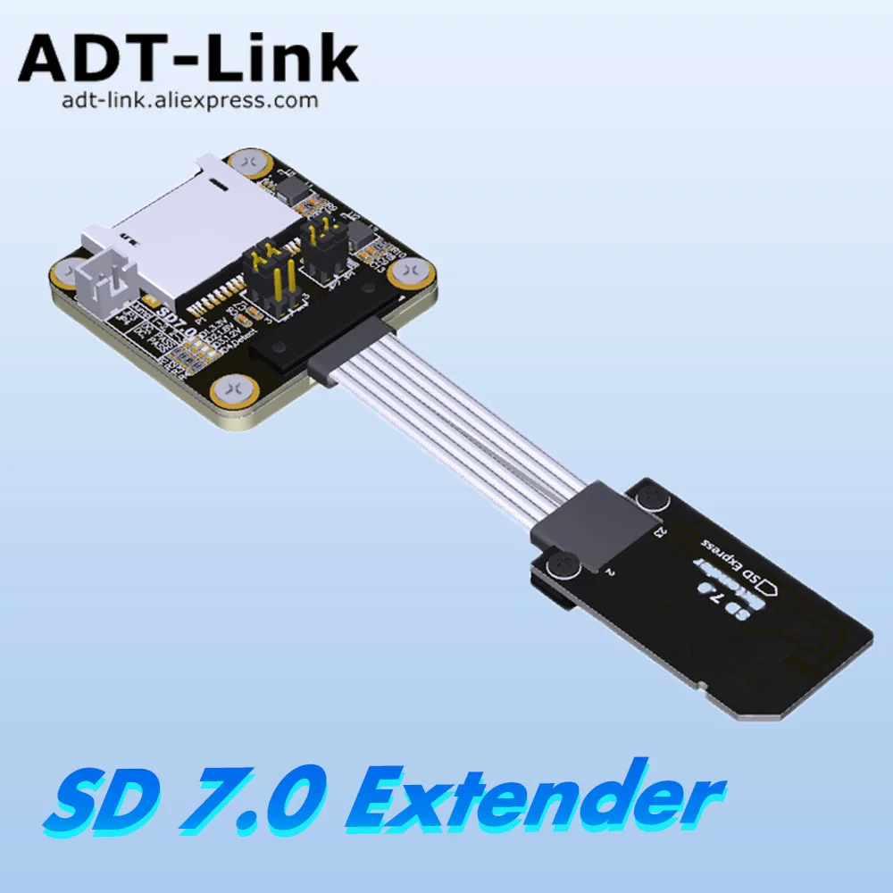 ADT MicroSD TF Extension Express Male To Female Adapter Cable Support UHS-I/II/III High-speed Non-FPC Read Card Navigation Cable