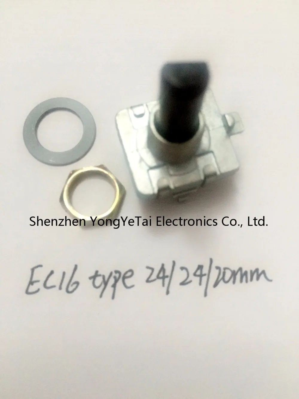 YH 2PCS EC16 Rotary Encoder 24 positioning, Half/Spline Shaft 15/20mm, for Audio/Volume Control