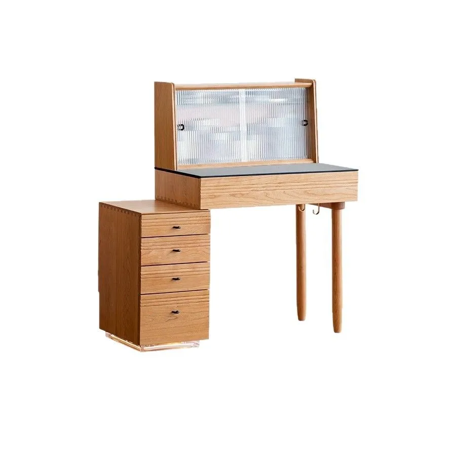 

Solid wood slate chest bedside table makeup table bedroom makeup table