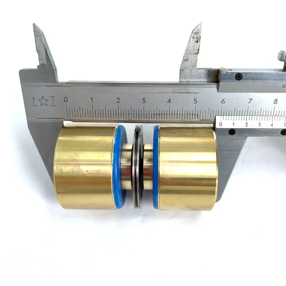 Wire Cut Parts Brass Pulley Assembly OD32*L60mm 070 Guide Wheel Roller  Brass Seat Double Side for EDM Wire