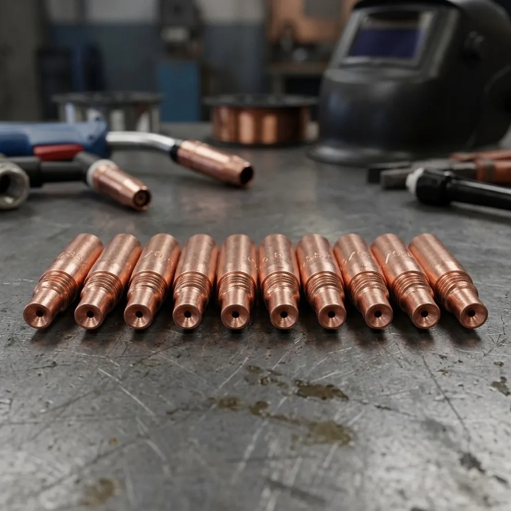 Copper for contact for acculock Nozzle Copper Welding Nozzle Pack for plasma for welder Premium Welding Parts Standard Size 10