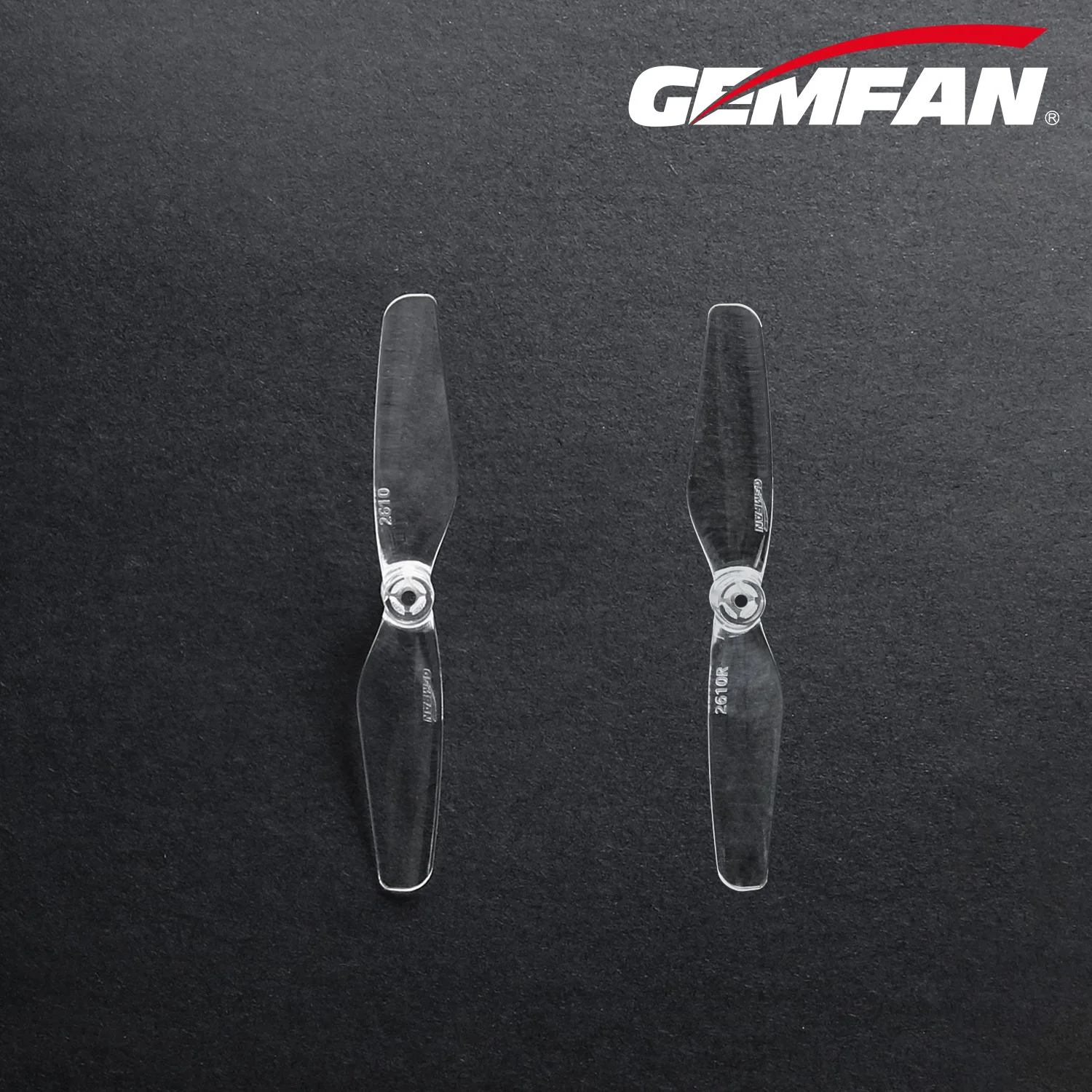2610 Props Gemfan 2.6 inch 2 Blades Propeller 1mm/1.2mm/1.4mm/1.5mm As Hubs voor RC FPV Racing Drones Voetbal Freestyle 8 Paar/16