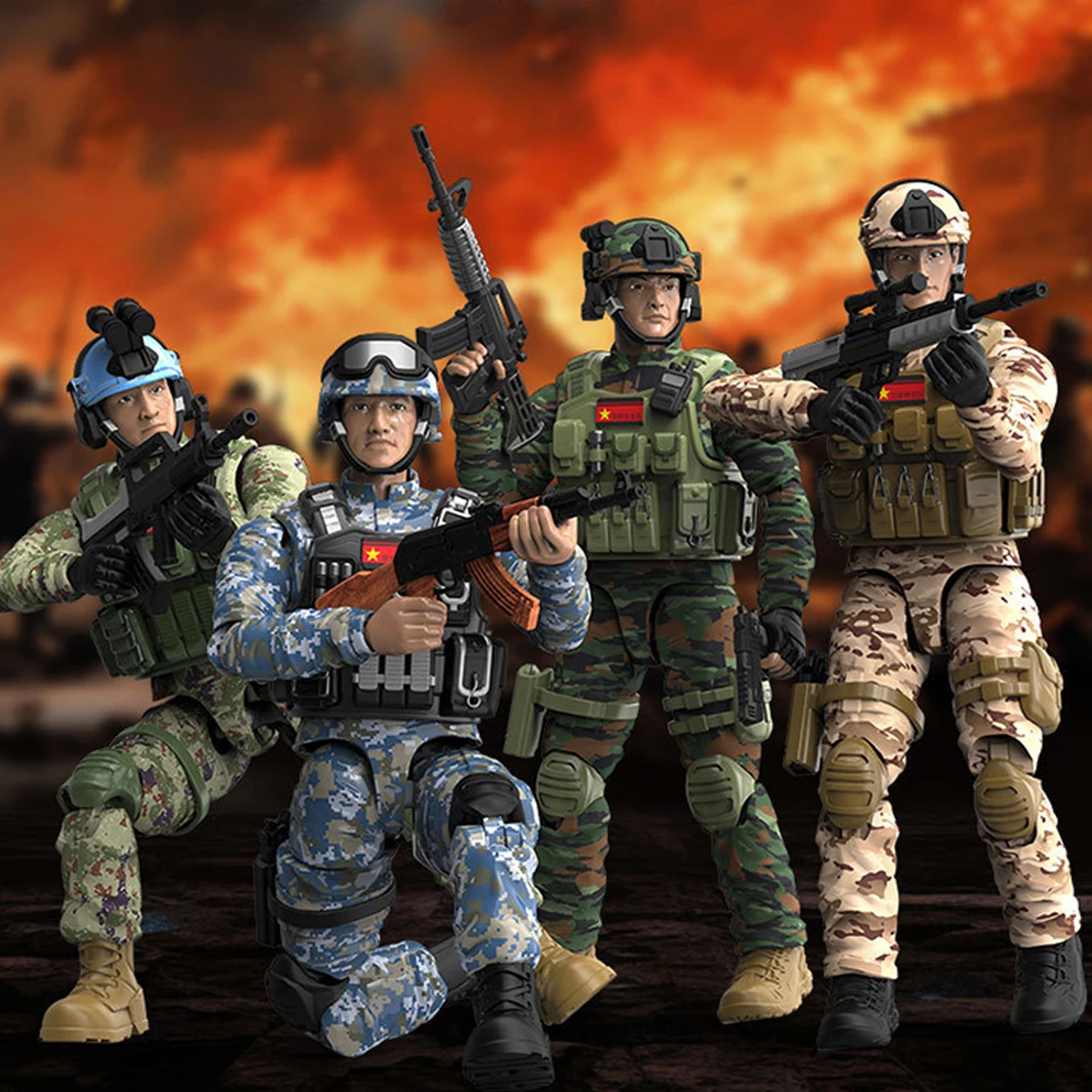 Movable Tactical CS Dolls para Crianças, Bonecas de Simulação, Brinquedos, Adequado para Enfeites Coleção, 1:9, Novo