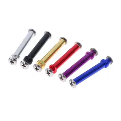 1x Solid Metal Fishing Reel Handle Knob Shaft, Handle Shaft Wheel Knob Axle Pin with Bearings Fishing Accessories