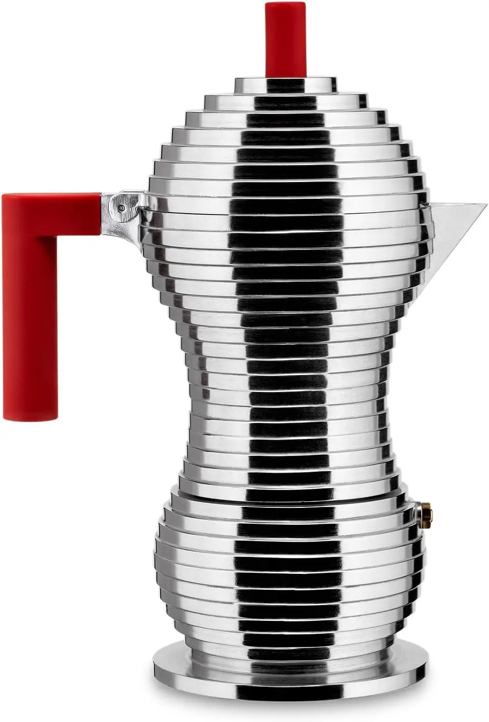 

Alessi MDL02/6RFM Pulcina Espresso coffee maker, 6 cups, red