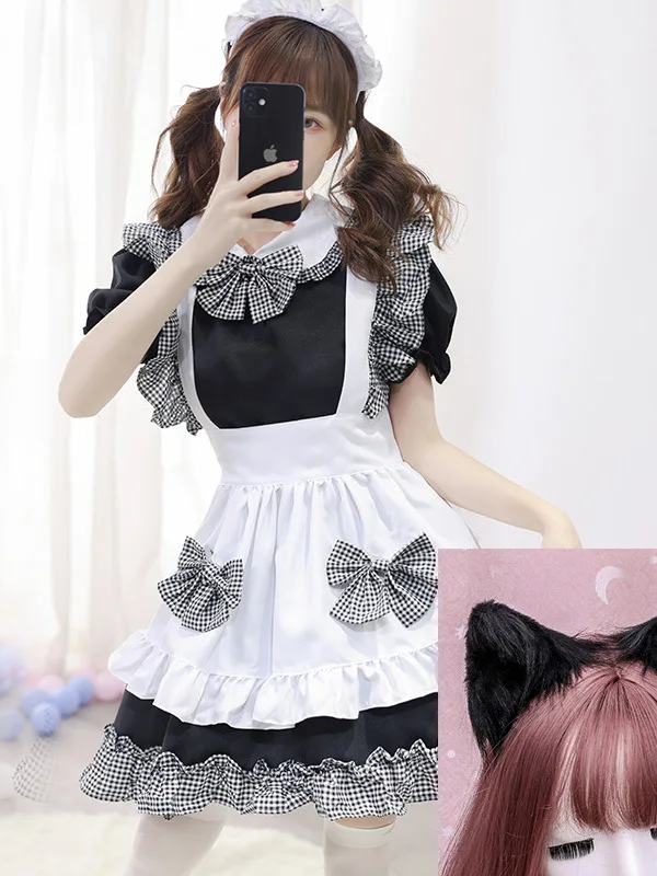 

Maids Outfit Full Cosplay Uniform Halloween Dress Women's Complete Maid Costume Traditional Chinese Ethnic Stage Performance ...