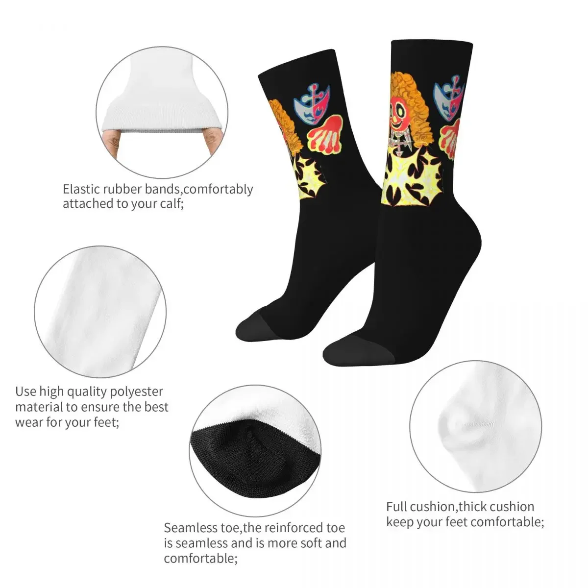 Funny Bladee Exeter Album Cover Football Socks Novelty Street Style Crazy Crew Socks for Men Women for Unisex Non-slip