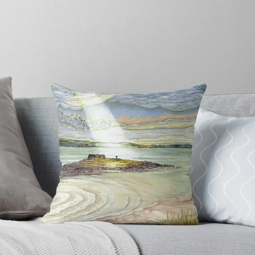 

St. Cuthbert's Island, Holy Island Throw Pillow autumn pillowcase Elastic Cover For Sofa Couch Pillows pillow