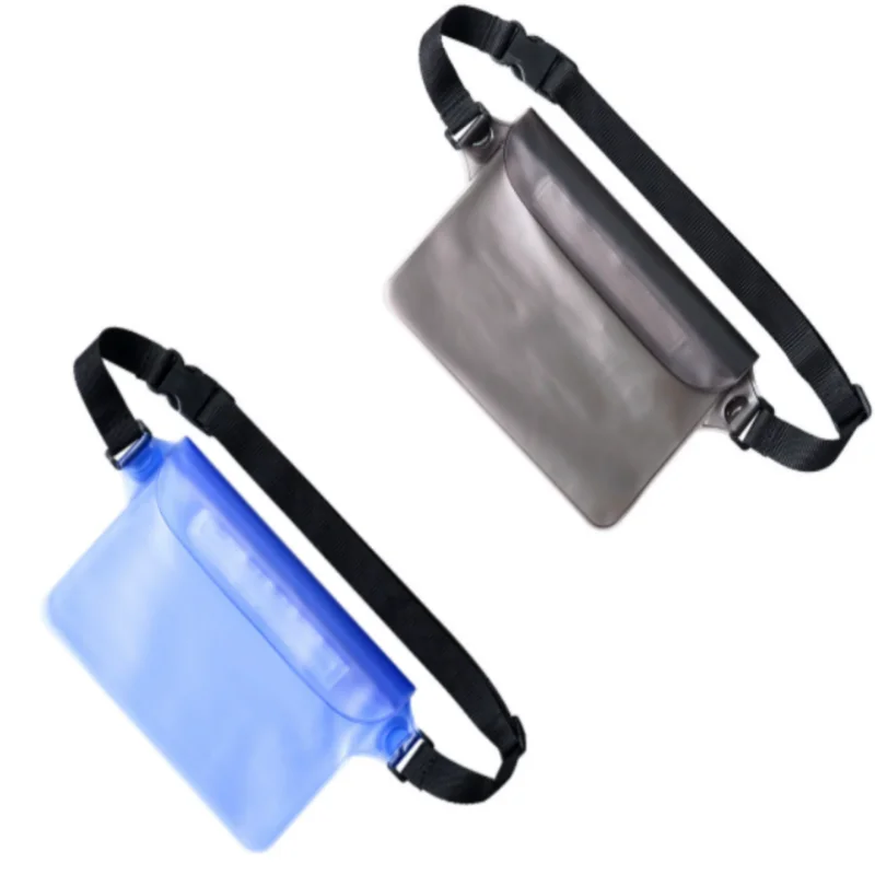 ISURE MARINE Waterproof Waist Bag Outdoor Sports PVC Waist Bag Drifting Beach Waterproof Large Capacity Waist Bag