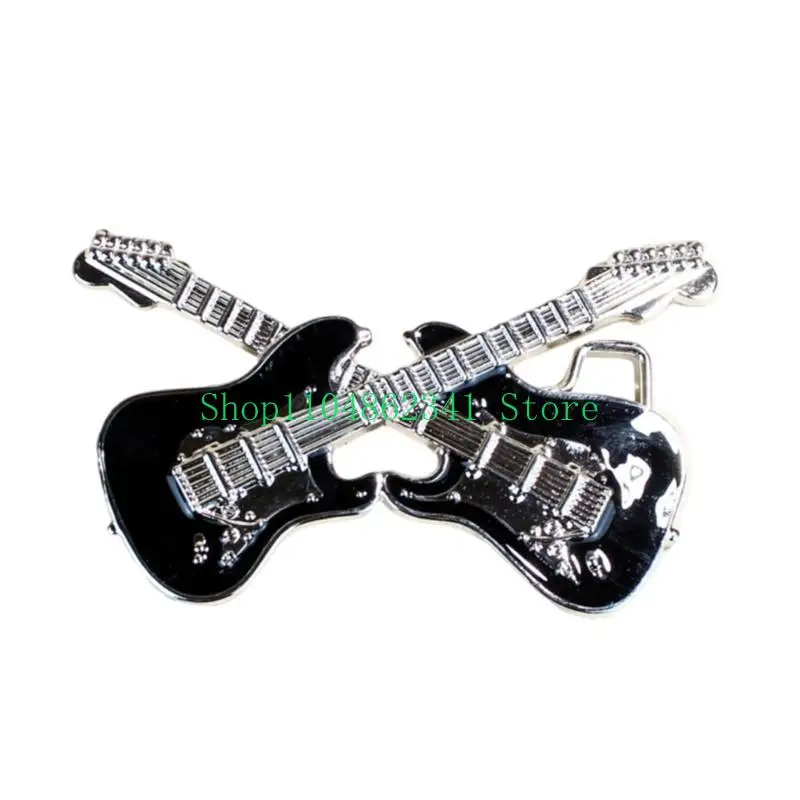 5ASD عتيقة حزام الإبزيم استبدال مزدوج حزام الغيتار الدعائم المعدنية الدعائم