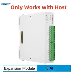 8AI 확장 원격 IO 모듈 RS485 이더넷 CDSENET GXAXX0800 아날로그 스위치 획득 Modbus TCP RTU, 호스트 작동