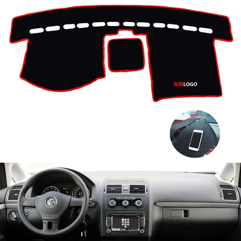 For Volkswagen Touran 2005 2006 2007 2008 -2016  Hand Drive NonSlip Dashboard Cover Mat Instrument Carpet Car Accessories