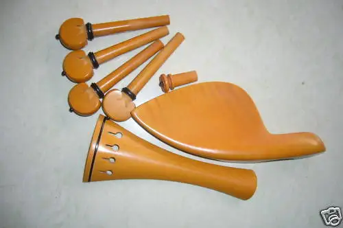 

Violin Fittings 2 Sets boxwood,pegs,tailpiece,chinrests #6655