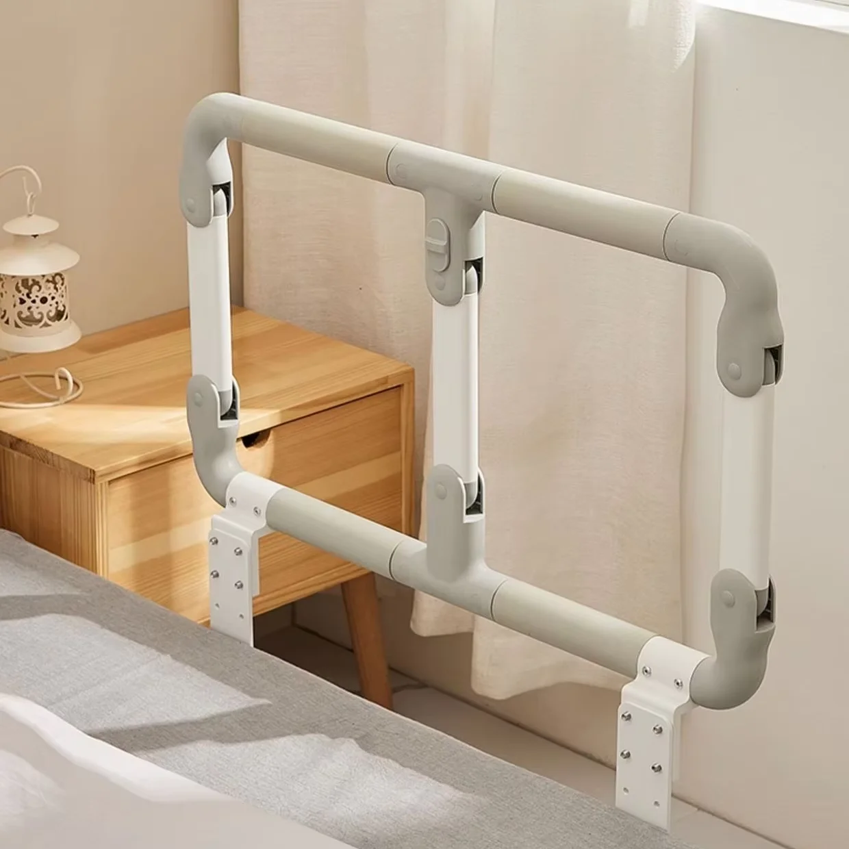 

Adjustable Modern Metal Grab Bar Fall Prevention Medical Bed Rails Safety Furniture for Elderly Adults Assisting Hospitals