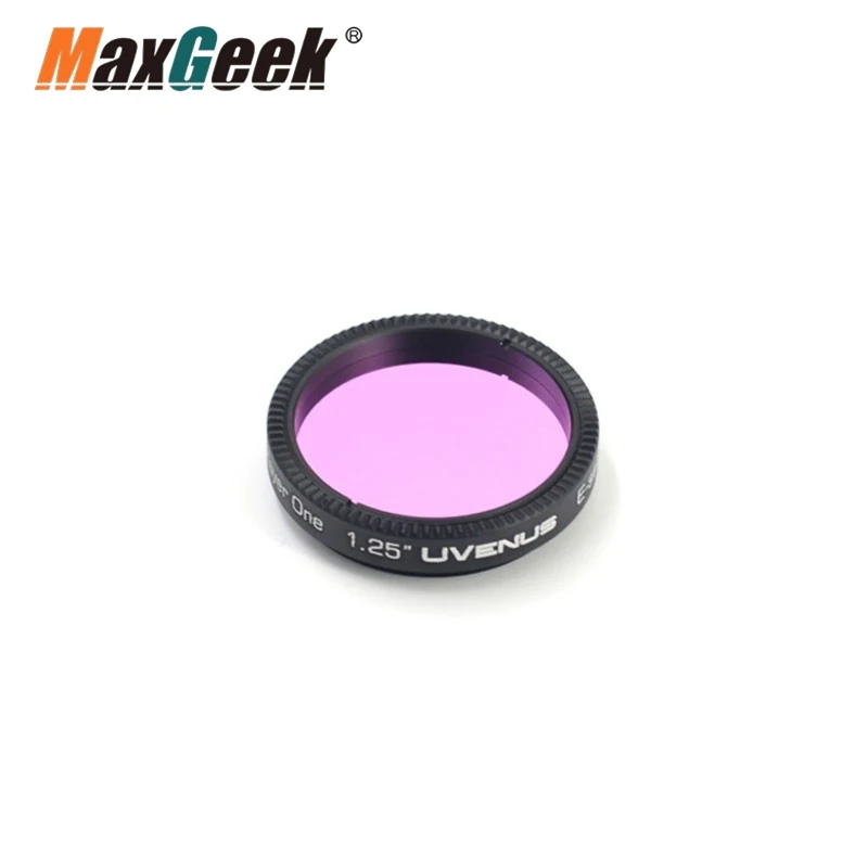 Maxgeek Player satu UV125E UVenus 1.25 ", Filter anti-uv untuk pencitraan Venus dan kamera CMOS/CCD