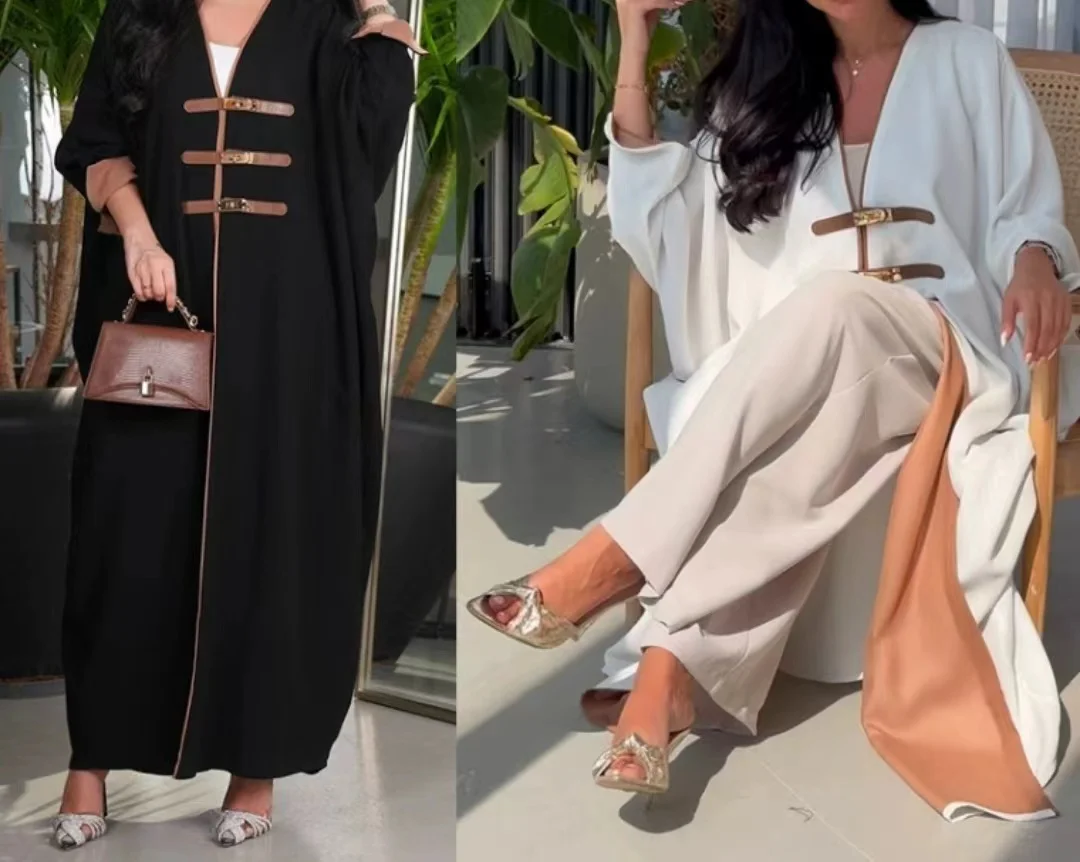 2024 Nuevo kimono de Ramadán para mujer - Túnica turca musulmana islámica de Arabia Saudita de Dubai. Un vestido africano de moda para un Elega