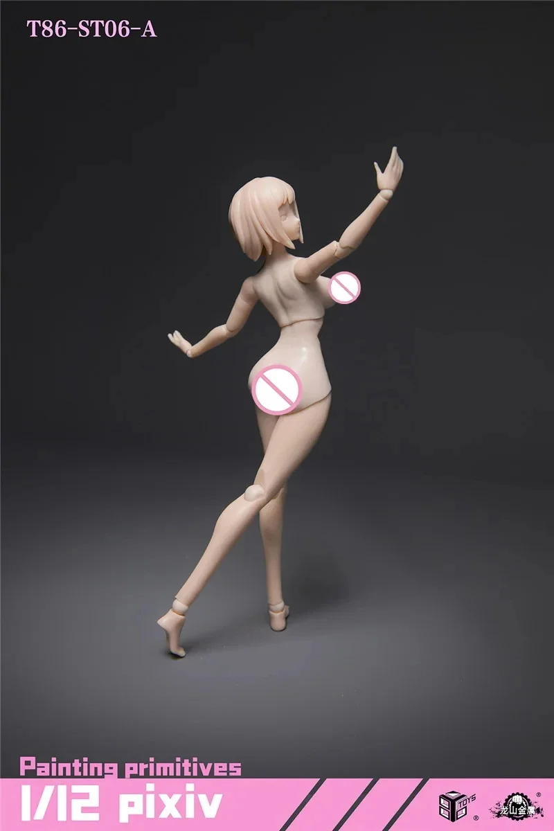 86TOYS T86-ST05/06 1/12 نصف حزمة المطاط طبطب الأرداف أنثى الجسم لعبة مجسمة في الأوراق المالية #5