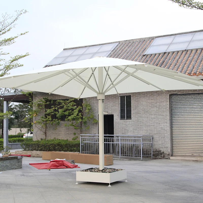 Wodoodporne parasole parasole stoją ogrodowa dużą restauracją Cafe Hotel Market komercyjny aluminiowy parasol Patio 3x4