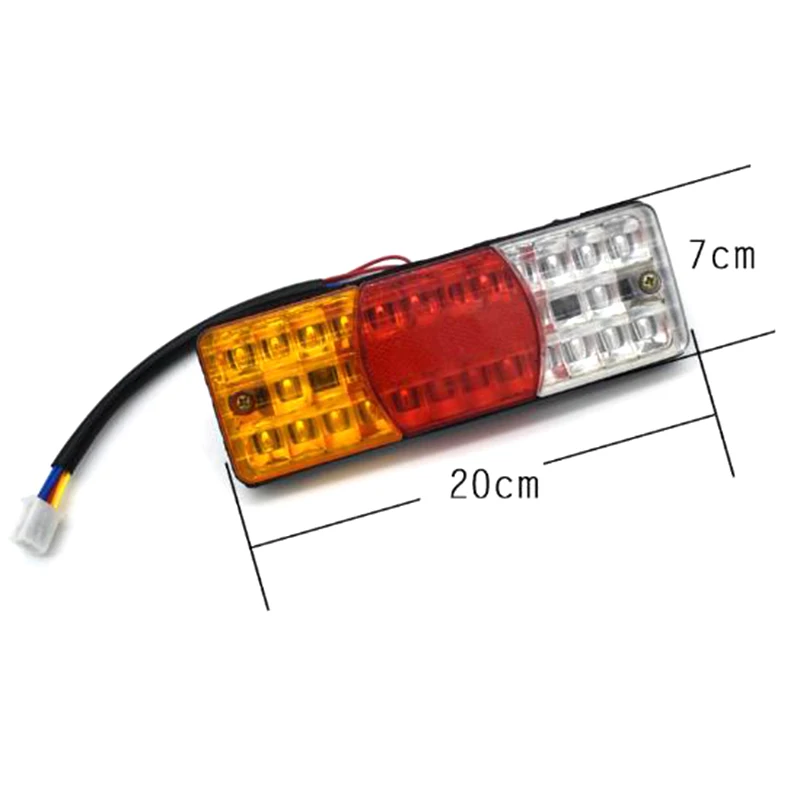 3 kleuren LED waterdicht achterlicht achteruitrem stop motorfiets richtingaanwijzer 12V