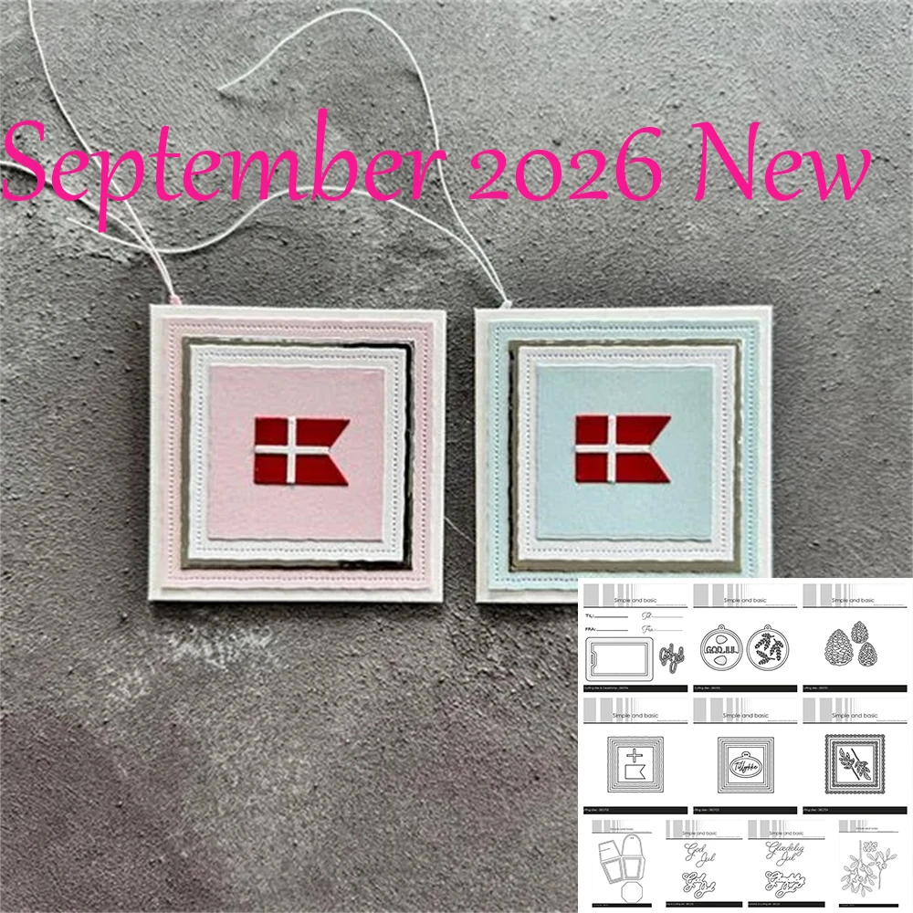 Simple and Basic September 2026 New Small Basket with Closure Metal Cutting Dies for DIY Scrapbook Decorative Greet Card Handmad
