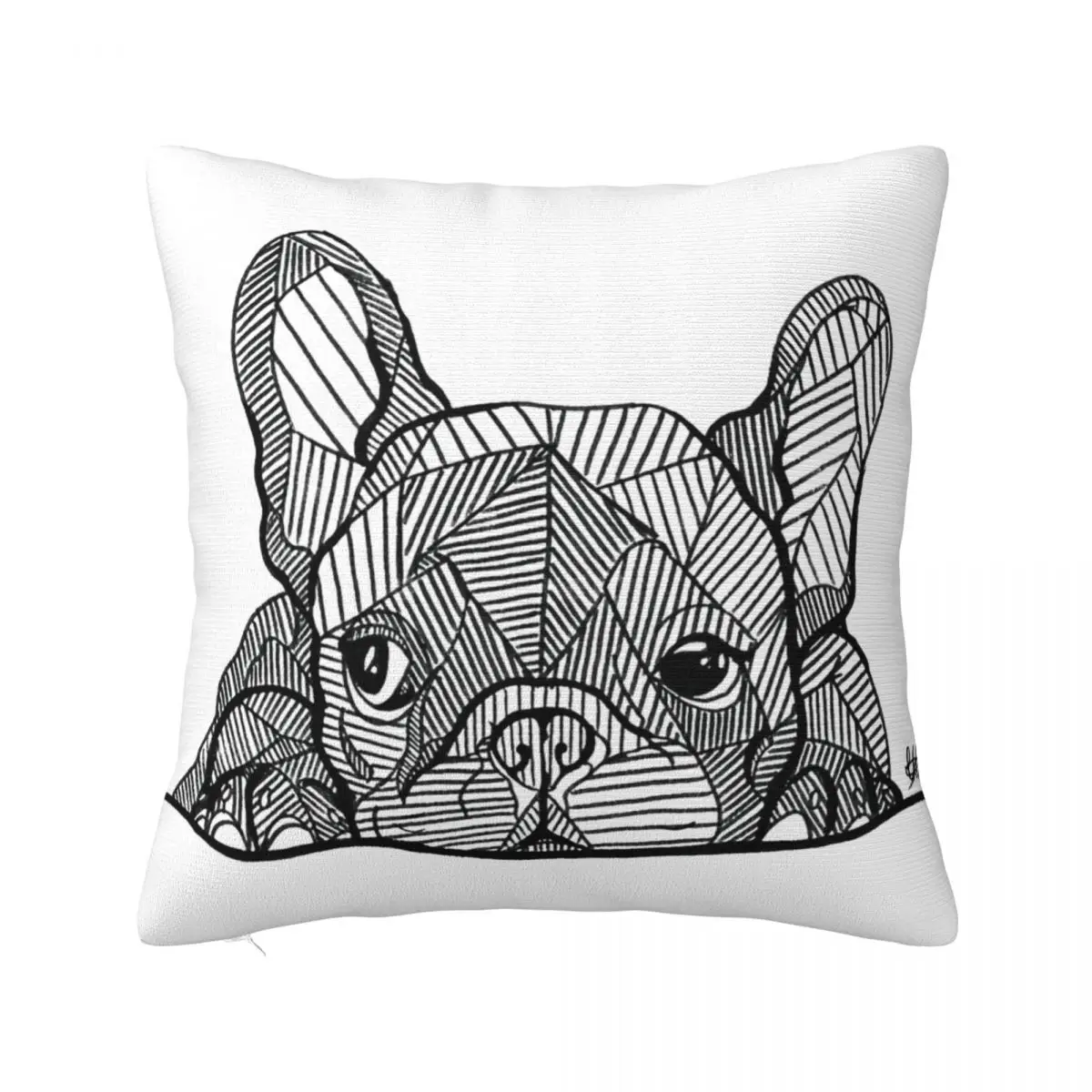 

French Bulldog Puppy Pillowcase Soft Polyester Cushion Cover Gift Cute Dog Pillow Case Cover Home Zipper 45*45cm