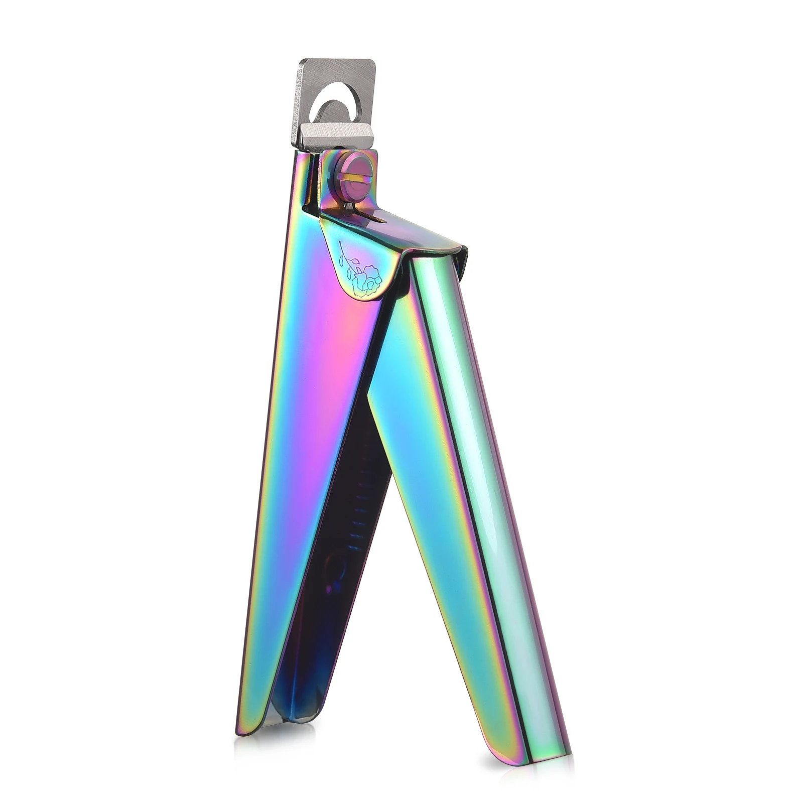 

Stainless Steel Colorful Nail Clipper Rainbow Professional Nail Tips U-Cut Nail Art Clipper False Trimmers Cutters Nail Art Tool