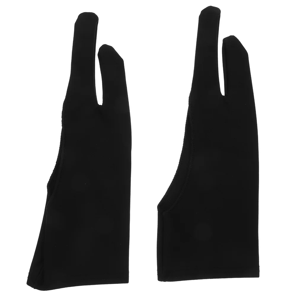 

3 Pcs Digital Gloves Mittens Sketch Fabric Drawing Tablet Two-Finger Artist