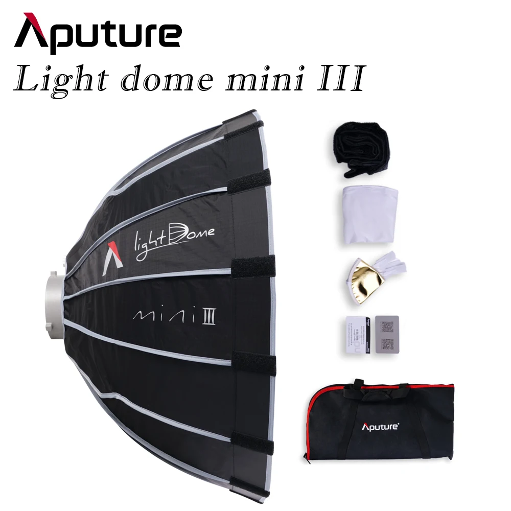 

Aputure Light Dome Mini III / Light Dome III Soft Box with Grid Flash Diffuser for LS600D 150c 300c 300dii 300x 100x-s 200x-s