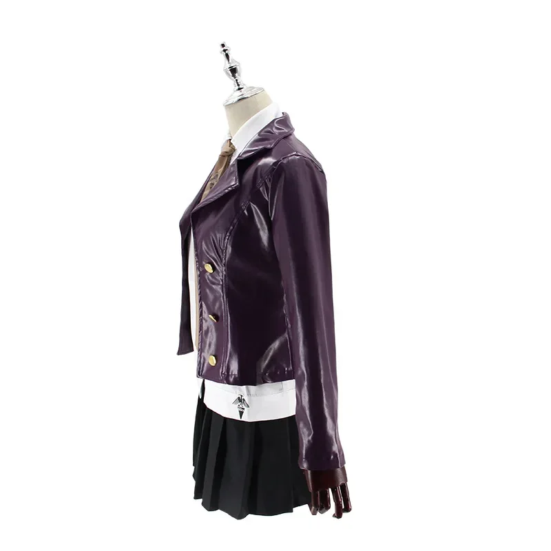 6 pçs anime danganronpa kirigiri kyoko cosplay traje uniforme anime trajes de halloween para mulheres roupas masculinas accessorie prop