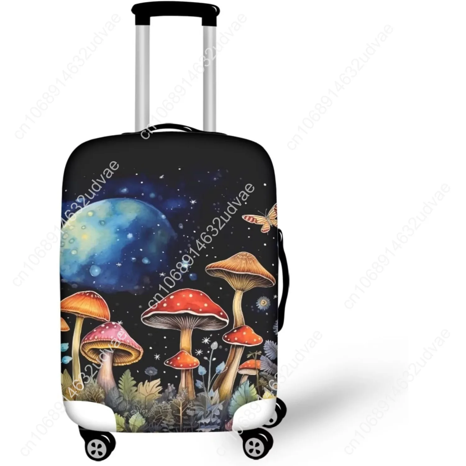 أغطية أمتعة زهر الكرز حامي حقيبة أمتعة بعجلات مرنة تناسب 18-21 بوصة للنساء والفتيات