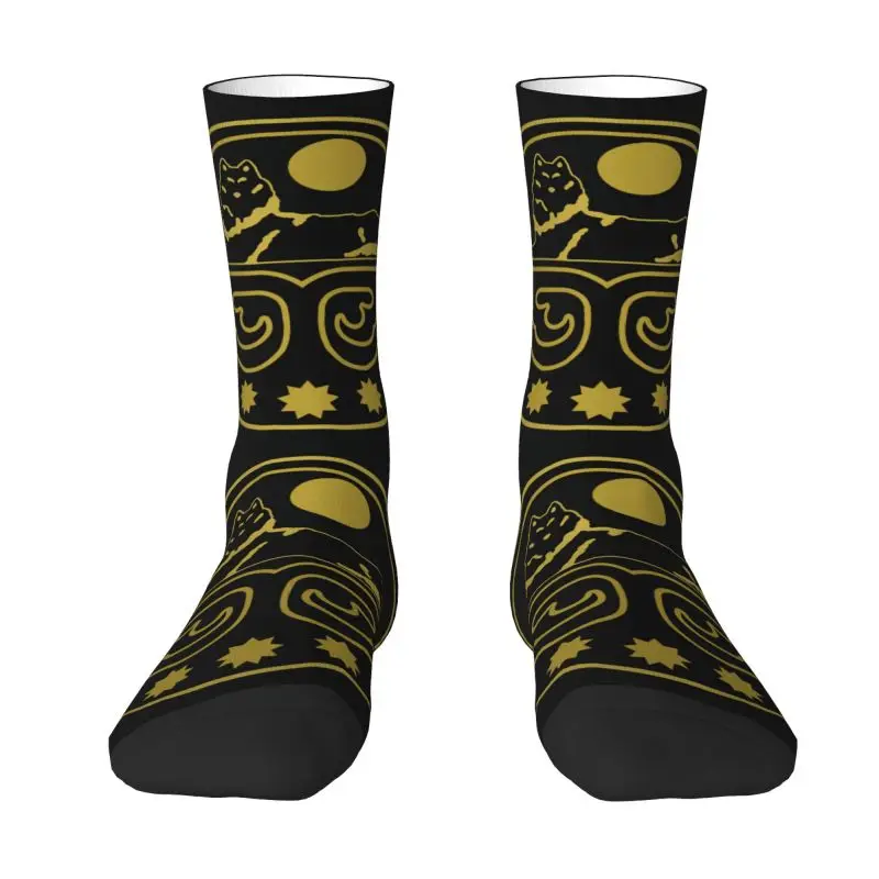 

Chechen Coat Of Arms Mens Crew Socks Unisex Novelty Chechnya Spring Summer Autumn Winter Dress Socks