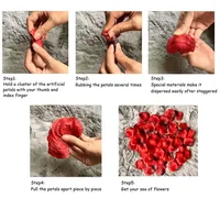 100-10000Pcs Top Colorful Artificial Fake Rose Petals Red White Gold Roses Petal Flowers Romantic Wedding Party Valentine Decor 6