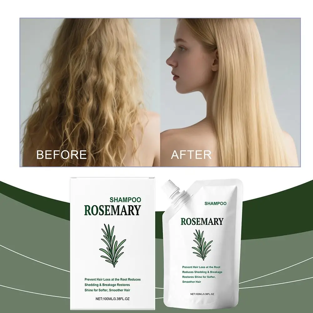 

100 мл шампунь с аминокислотами розмарина, глубоко очищающий кожу головы, уход за волосами, укрепляющее масло, шампунь с контролем корня B4S5