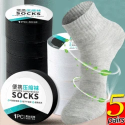 Disposable Travel Socks for Men Women Washable Compression Socks One Time Portable Compression Cotton Sock for Business Trips