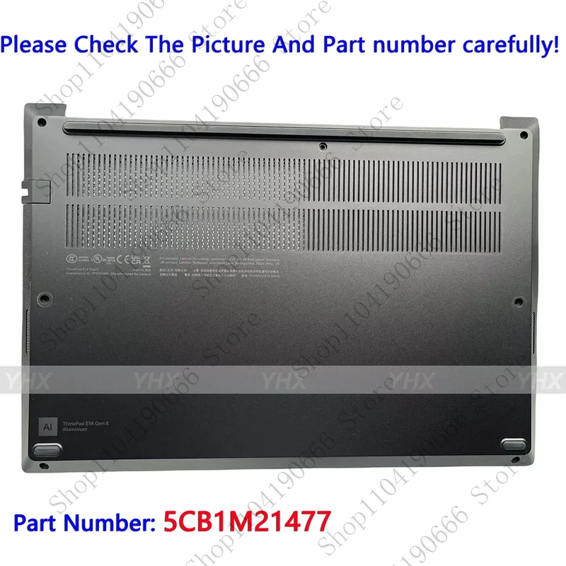 

bd New Bottom D Cover Base Lower Case AL For ThinkPad E14 Gen5 21JK 21JL 5CB1M21477.
